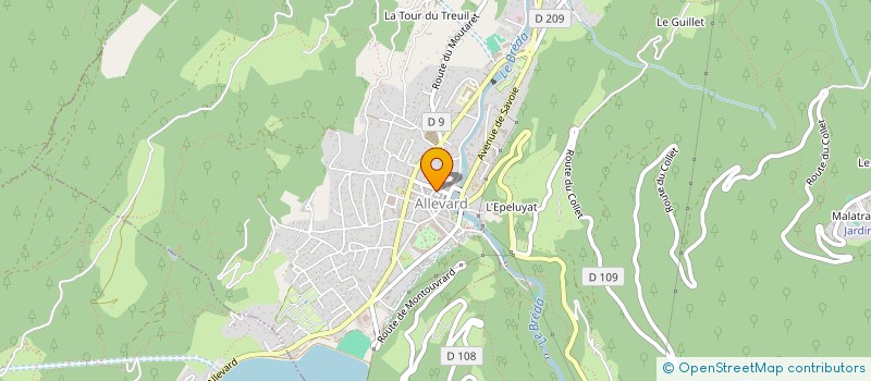 localisation de l'entreprise MADAME CAROLINE BOUCHER à ALLEVARD