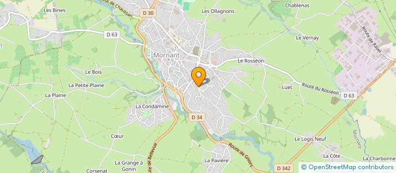 localisation de l'entreprise MADAME CAROLINE BOUGE  MORNANT