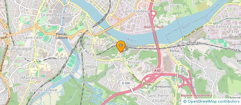 localisation de l'entreprise MADAME CAROLINE BOUR à BAYONNE