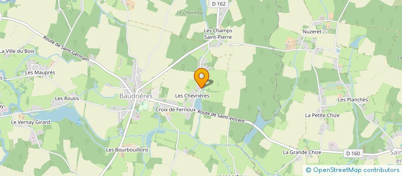 localisation de l'entreprise MADAME CAROLINE BOURDIAU  BAUDRIERES