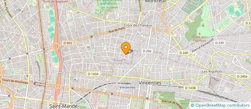localisation de l'entreprise MADAME CAROLINE BOURGEOIS à MONTREUIL