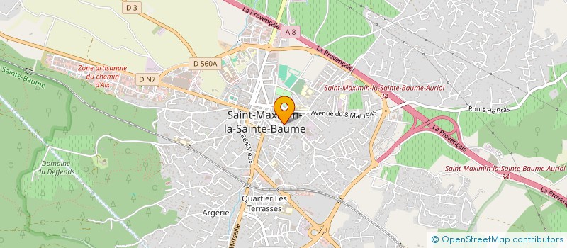 localisation de l'entreprise MADAME CAROLINE BOURGEOIS à SAINT-MAXIMIN-LA-SAINTE-BAUME