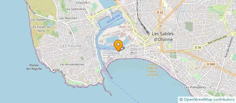 localisation de l'entreprise MADAME CAROLINE BOURGET à LES SABLES D'OLONNE