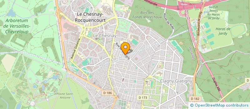 localisation de l'entreprise MADAME CAROLINE BOURGOIN  LE CHESNAY-ROCQUENCOURT