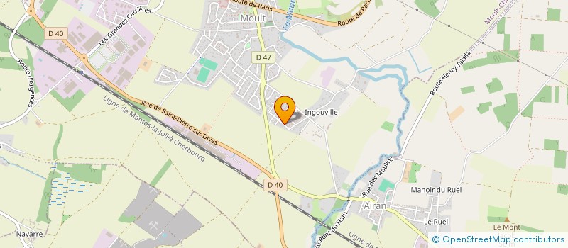 localisation de l'entreprise MADAME CAROLINE BOURGOISE à MOULT-CHICHEBOVILLE