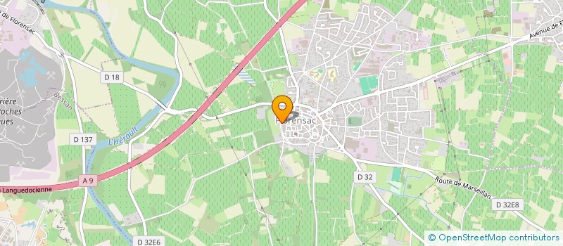 localisation de l'entreprise MADAME CAROLINE BOURIN  FLORENSAC