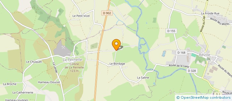 localisation de l'entreprise MADAME CAROLINE BOURREAU  LA PERNELLE