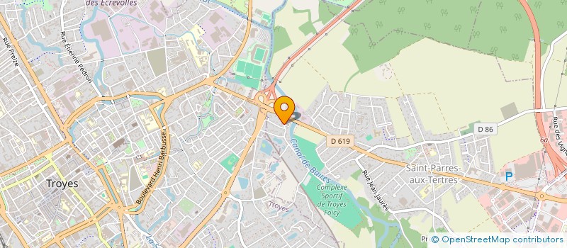 localisation de l'entreprise MADAME CAROLINE BOURRELIER  SAINT-PARRES-AUX-TERTRES