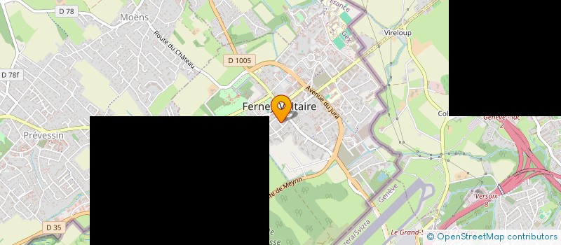 localisation de l'entreprise MADAME CAROLINE BOUVIER-BELLEVILLE à FERNEY-VOLTAIRE