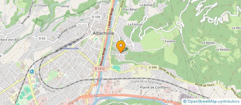 localisation de l'entreprise MADAME CAROLINE BOZZOLO  ALBERTVILLE