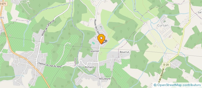 localisation de l'entreprise MADAME CAROLINE BRAGEU  LE POUT