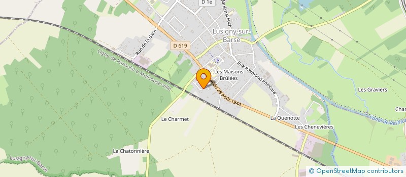 localisation de l'entreprise MADAME CAROLINE BRANDT à LUSIGNY-SUR-BARSE