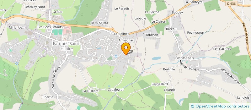 localisation de l'entreprise MADAME CAROLINE BRAUN  FARGUES-SAINT-HILAIRE