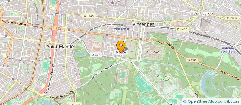 localisation de l'entreprise MADAME CAROLINE BRAVO à VINCENNES