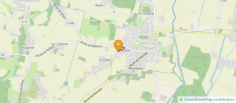 localisation de l'entreprise MADAME CAROLINE BREIL  SAINT-CLAR-DE-RIVIERE