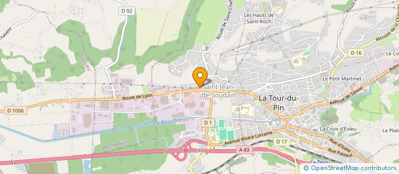 localisation de l'entreprise MADAME CAROLINE BRETON  LA TOUR-DU-PIN