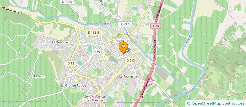 localisation de l'entreprise MADAME CAROLINE BRETON  PEZENAS