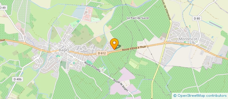 localisation de l'entreprise MADAME CAROLINE BRIERE  BAGES