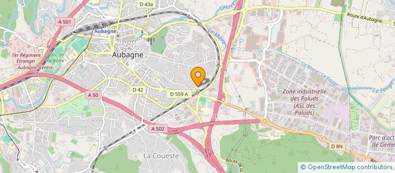 localisation de l'entreprise MADAME CAROLINE BRIOIS  AUBAGNE