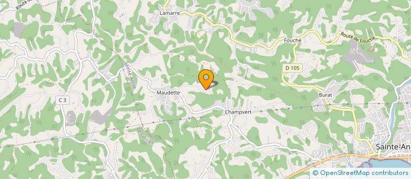 localisation de l'entreprise MADAME CAROLINE BRIONNE  SAINTE-ANNE