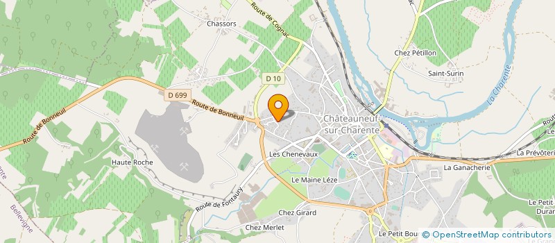 localisation de l'entreprise MADAME CAROLINE BRISSON à CHATEAUNEUF-SUR-CHARENTE