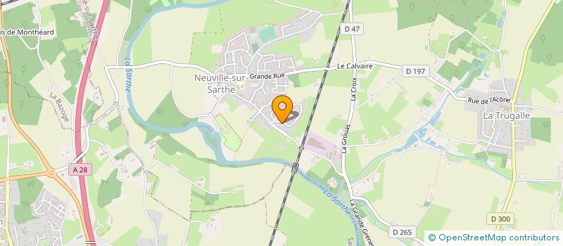 localisation de l'entreprise MADAME CAROLINE BRIZARD  NEUVILLE-SUR-SARTHE