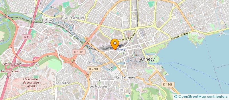 localisation de l'entreprise MADAME CAROLINE BROISSAND à ANNECY