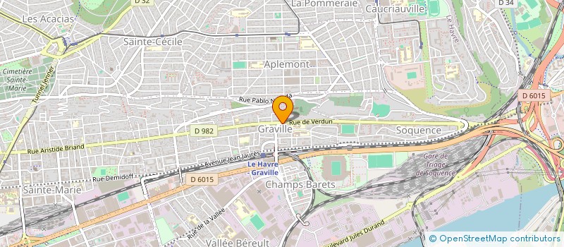 localisation de l'entreprise MADAME CAROLINE BROUARD  LE HAVRE