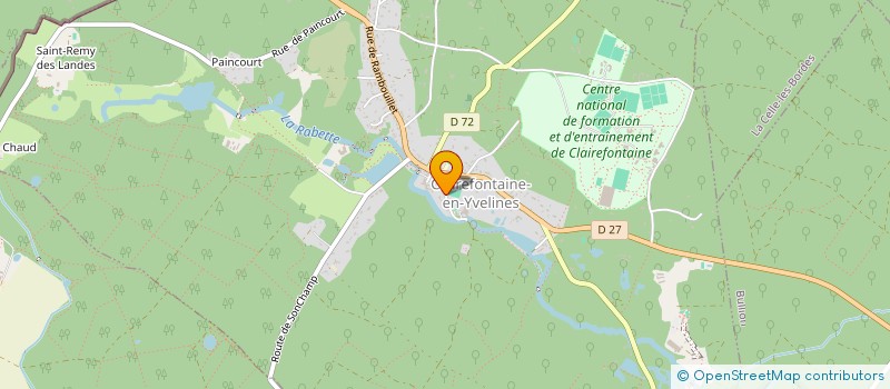 localisation de l'entreprise MADAME CAROLINE BROUSSE  CLAIREFONTAINE-EN-YVELINES