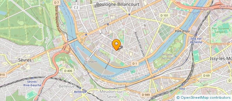 localisation de l'entreprise MADAME CAROLINE BRUGUIERE à BOULOGNE-BILLANCOURT
