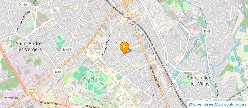 localisation de l'entreprise MADAME CAROLINE BUJAR  TROYES