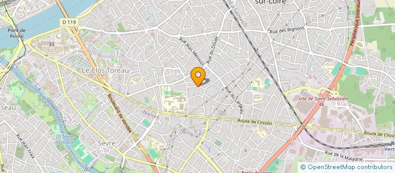 localisation de l'entreprise MADAME CAROLINE CABARET  SAINT-SEBASTIEN-SUR-LOIRE