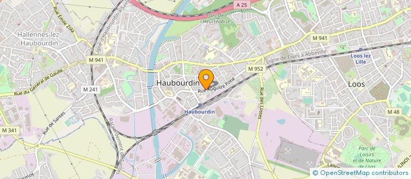 localisation de l'entreprise MADAME CAROLINE CABY  HAUBOURDIN