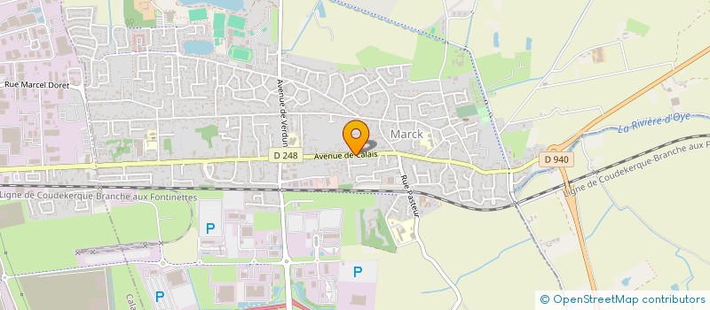 localisation de l'entreprise MADAME CAROLINE CADET  CALAIS