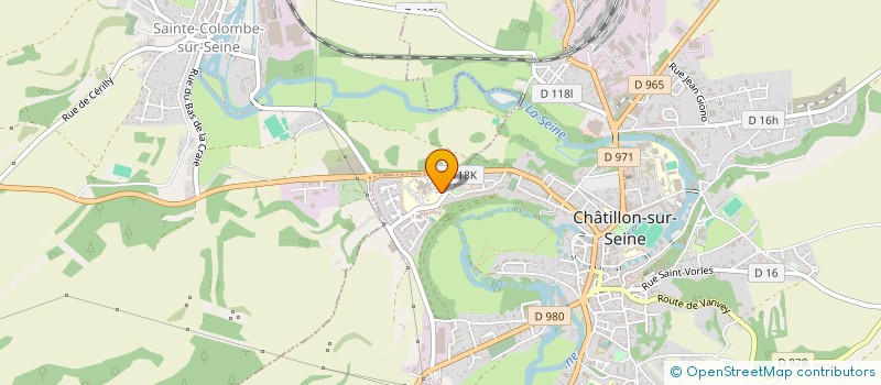 localisation de l'entreprise MADAME CAROLINE CAETANO  CHATILLON-SUR-SEINE