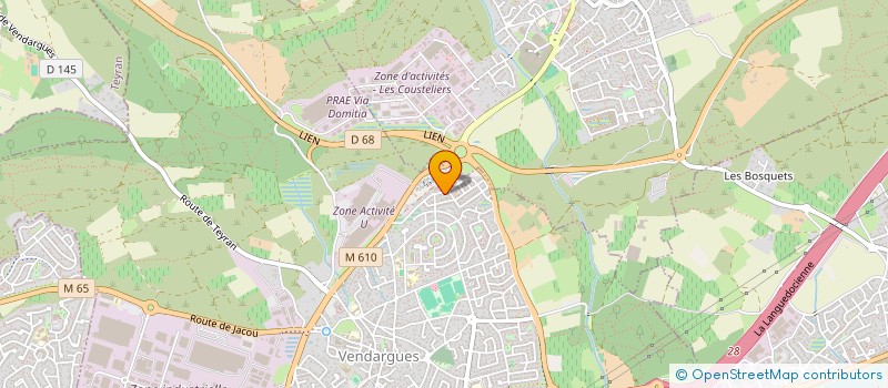 localisation de l'entreprise MADAME CAROLINE CAILLE à VENDARGUES