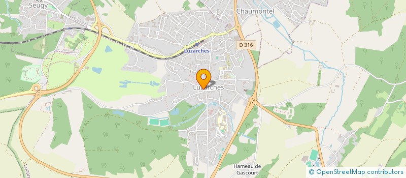 localisation de l'entreprise MADAME CAROLINE CAILLOT  LUZARCHES