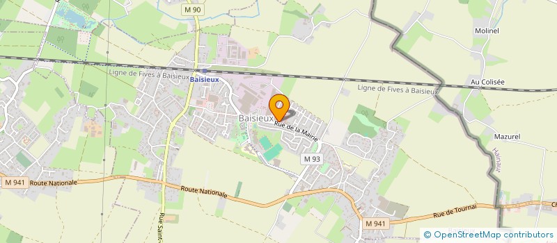 localisation de l'entreprise MADAME CAROLINE CALDERIN à BAISIEUX