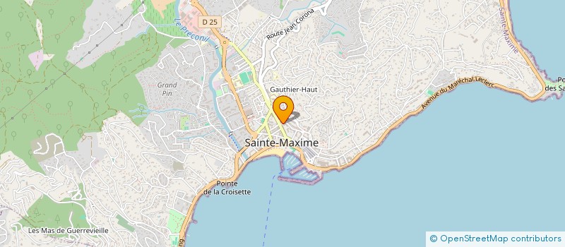 localisation de l'entreprise MADAME CAROLINE CALLEBAUT à SAINTE-MAXIME