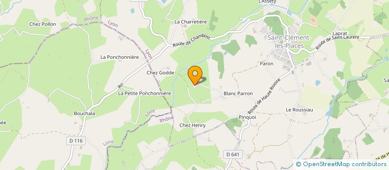 localisation de l'entreprise MADAME CAROLINE CANDAS  SAINT-CLEMENT-LES-PLACES