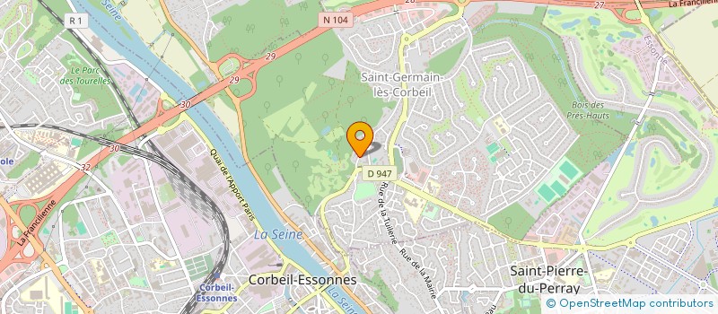localisation de l'entreprise MADAME CAROLINE CANOU à SAINT-GERMAIN-LES-CORBEIL