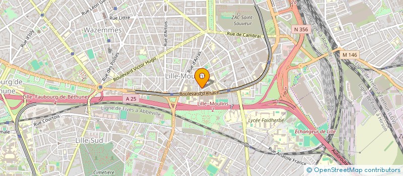 localisation de l'entreprise MADAME CAROLINE CANY à LILLE