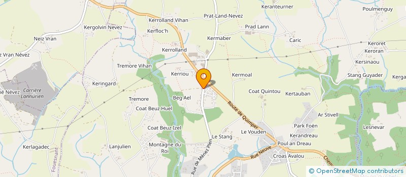 localisation de l'entreprise MADAME CAROLINE CAPY  LA FORET-FOUESNANT