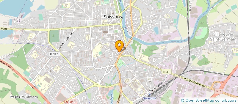 localisation de l'entreprise MADAME CAROLINE CARLIER à SOISSONS