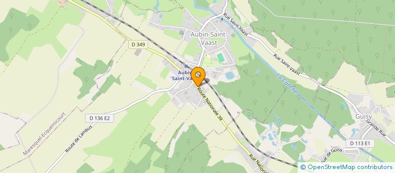 localisation de l'entreprise MADAME CAROLINE CARON  AUBIN-SAINT-VAAST