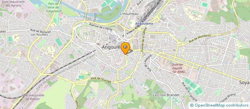 localisation de l'entreprise MADAME CAROLINE CARPENTIER à ANGOULEME