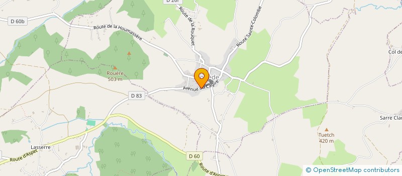 localisation de l'entreprise MADAME CAROLINE CARRERE  ROUEDE