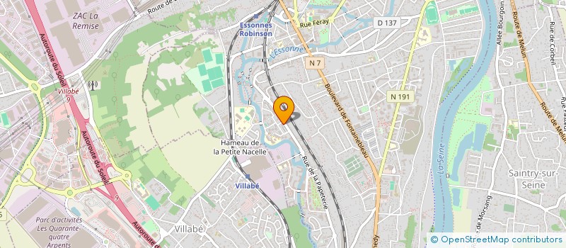localisation de l'entreprise MADAME CAROLINE CARVALHO à CORBEIL-ESSONNES
