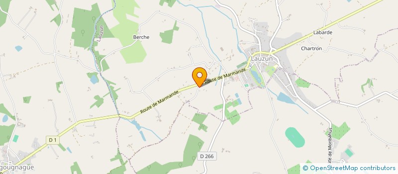 localisation de l'entreprise MADAME CAROLINE CASASSUS  LAVERGNE