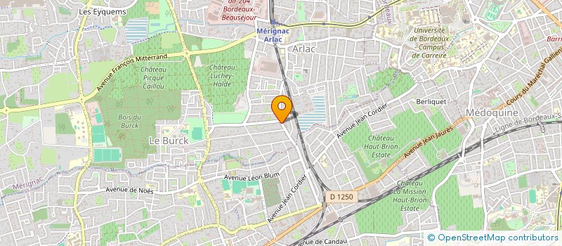 localisation de l'entreprise MADAME CAROLINE CASTAING  MERIGNAC